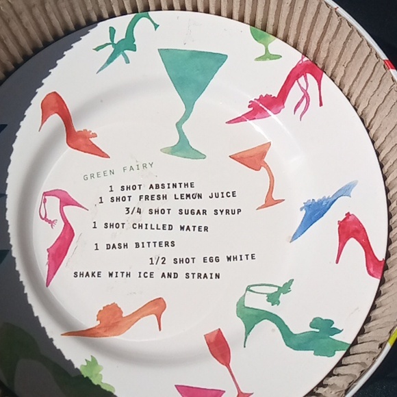 Rosanna Salad Plates NEVER TOO MANY SHOES Set of 4 In Original Box 8 Inch - Picture 5 of 9